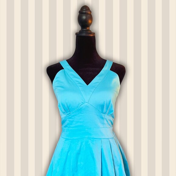 Second Hand Naf Naf blue tie-back dress (NWT) - Size XS - Picture 1 of 9
